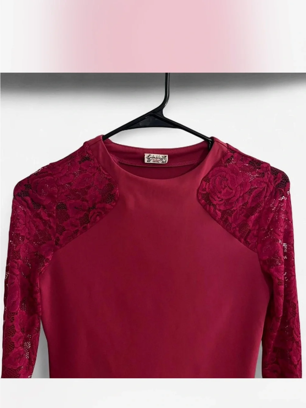 Free People No Excuses Long Sleeve in Sangria